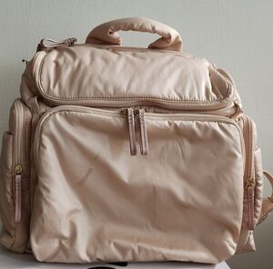 caraa Pink Cream Kids Backpack Diaper Bag